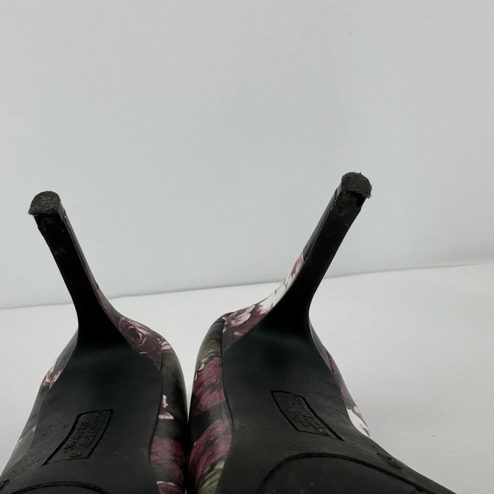 Christian Siriano Floral Heels Womens 6 Stiletto 4